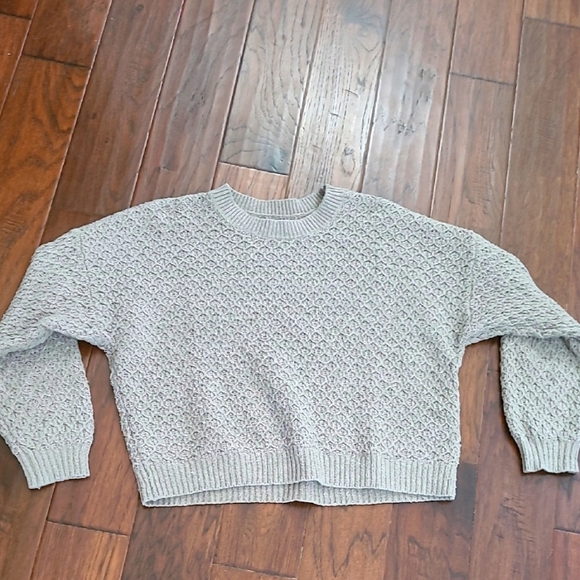 Hollister Taupe Textured Knit Sweater size XL - Picture 1 of 8